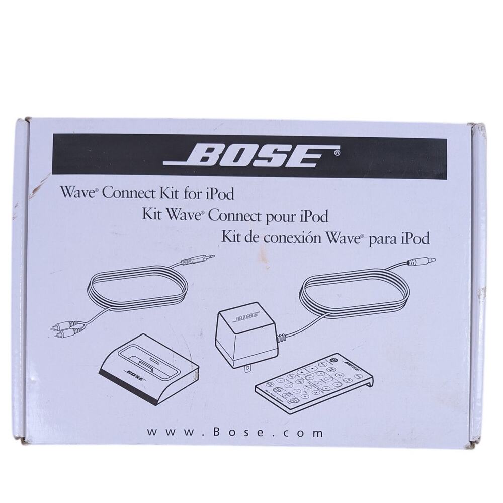 Bose Acoustic Wave Connect Kit For iPod Sound Dock 315527-0040 New Open Box